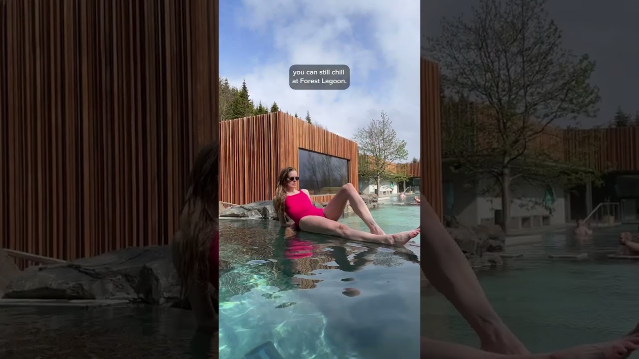 Definitely in the top 3 of best geothermal spa experiences in Iceland: Forest Lagoon 🌲💧👙🥂