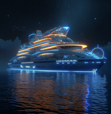 AI predicts what luxury cruise ships will look like 50 years from now